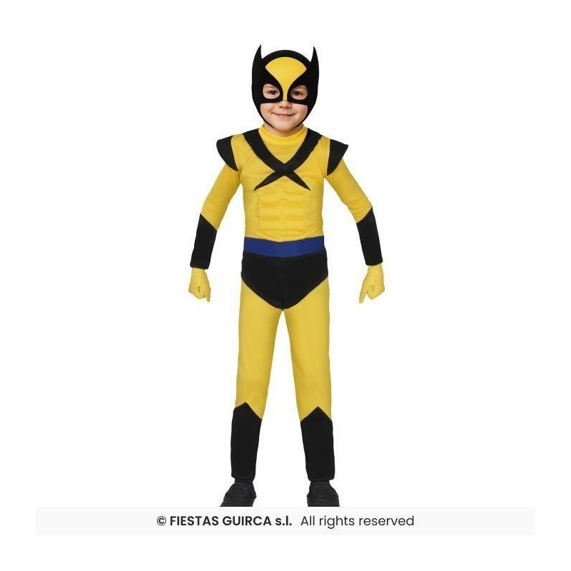 DISFRAZ YELLOW HERO LOBEZNO 7-9 AÑOS